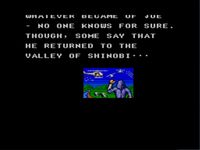 une photo d'Ã©cran de The Cyber Shinobi sur Sega Master System